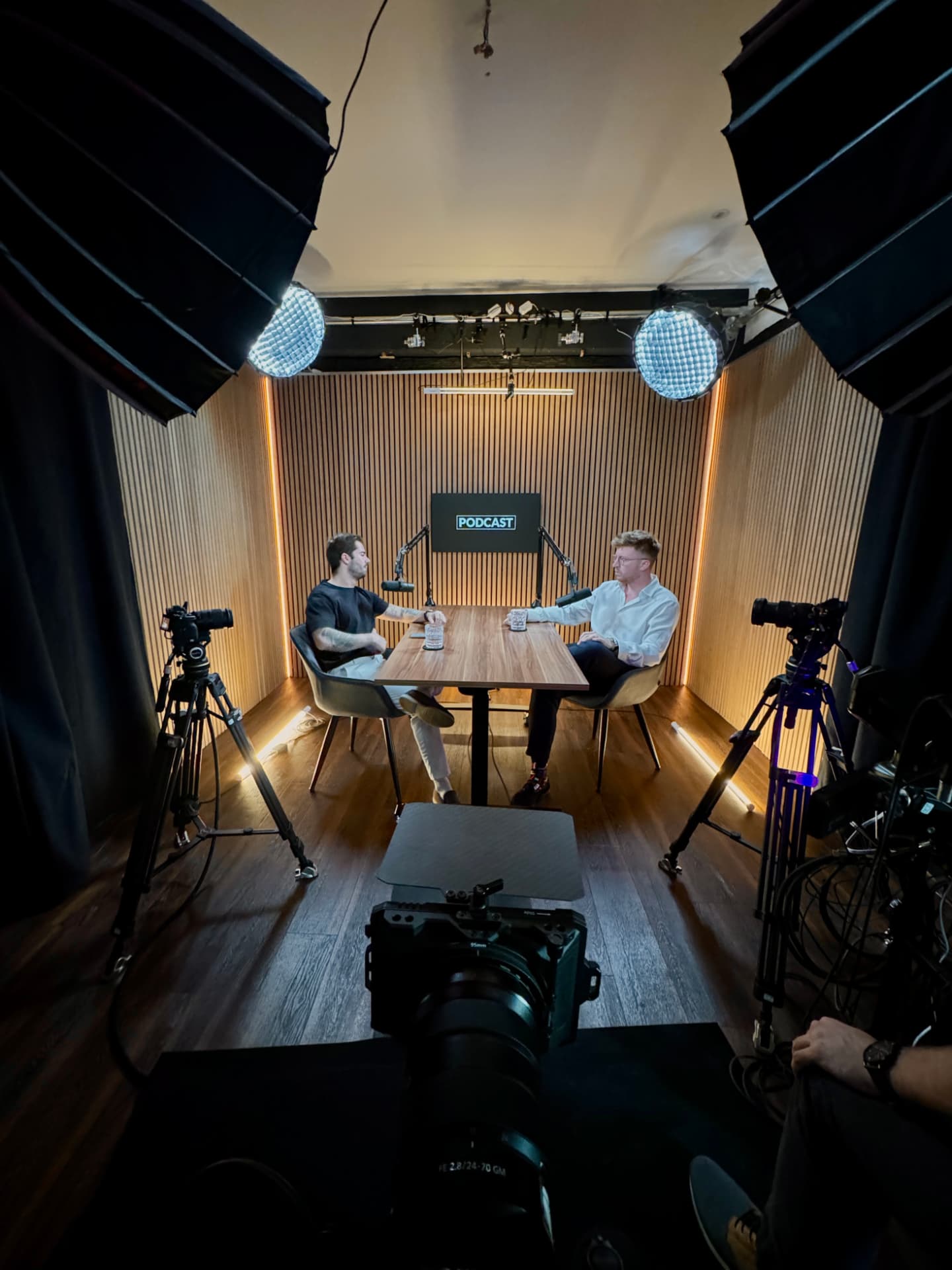 Podcast recording in the NXT STUDIOS studio